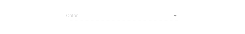 A disabled Vuetify select field.