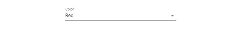 Choosing one of the options from the dropdown list.