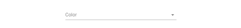 A Vuetify select field with a label.