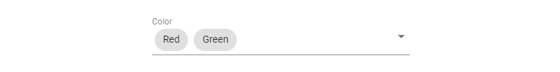 Displaying chips in multi select dropdown lists.