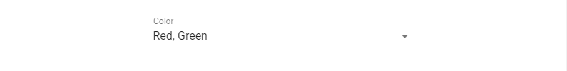 The dropdown list options are comma-separated.