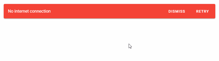 Using the dismiss slot prop of the v-banner component.
