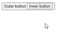 Handling an event in Vue with the .stop modifier.