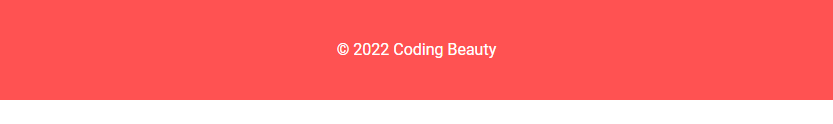 Creating a padless footer.