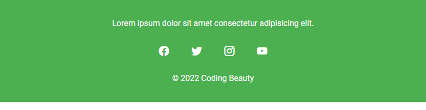 Adding social links in a Vuetify footer component.