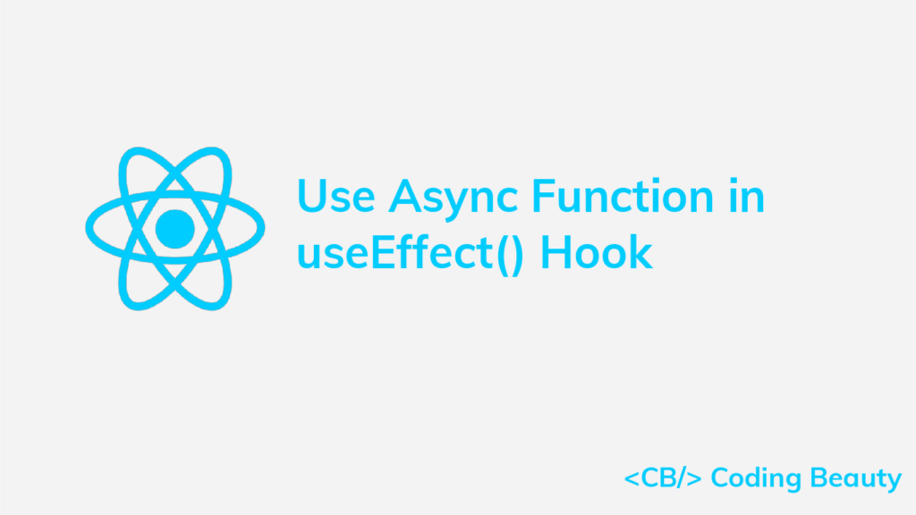 How to use an async function in useeffect coding beauty