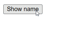 The text's visibility is toggled on button click