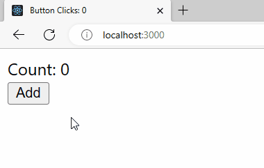 The page title is changed from useEffect being called after the component updated.