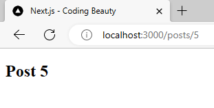 Displaying the data passed with the dynamic route in Next.js